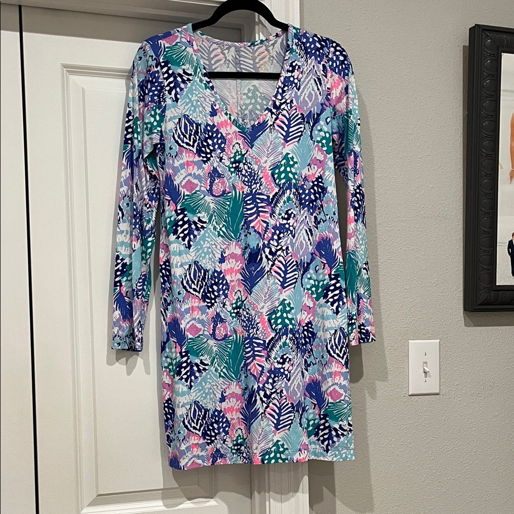 Lilly Pulitzer Tropical Print Dress NWOT